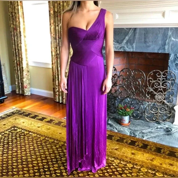 strapless open back dress Mermaid Dark Purple Sequin Dress main image 0